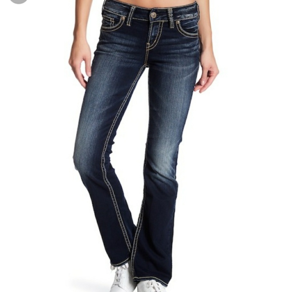 Silver Suki Jeans
